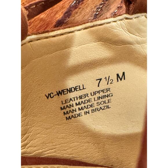 Vince Camuto Wendell Womens 7.5 Brown Tan Suede Shoes Lace Up Gladiator Sandals - Picture 13 of 16